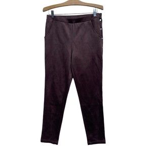 Venus Brown Faux Suede pants silver studs size 10